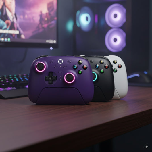 8BitDo Ultimate 2 – Manette Sans Fil avec Station de Chargement (Switch 1 & 2/PC/PS5/XBOX/Android)